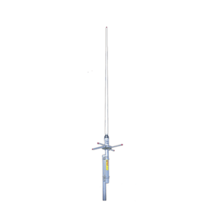 Antena Base Fibra de Vidrio, UHF de 440-450 MHz, 6 dB de ganancia