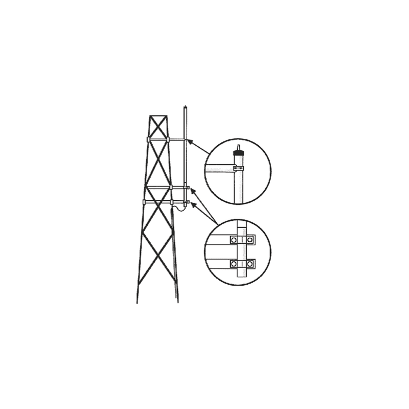 Kit para Montaje Lateral en Torre, Antenas UHF Serie HD Hustler
