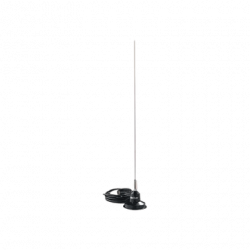 Antena Móvil VHF Con Montaje Magnético y Conector BNC Macho, 148-174 M