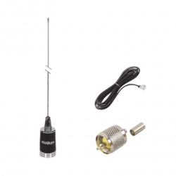 kit de antena móvil de 3dB de Ganancia  en VHF 148-174 MHZ, Incluye LM