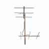 Juego de 2 Antenas Bi-direccionales de 3 elementos para TV, 3 dB, Cana