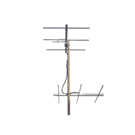 Juego de 2 Antenas Bi-direccionales de 3 elementos para TV, 3 dB, Cana