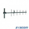 Antena Base UHF, Direccional de 6 elementos, Rango de Frecuencia 490 -