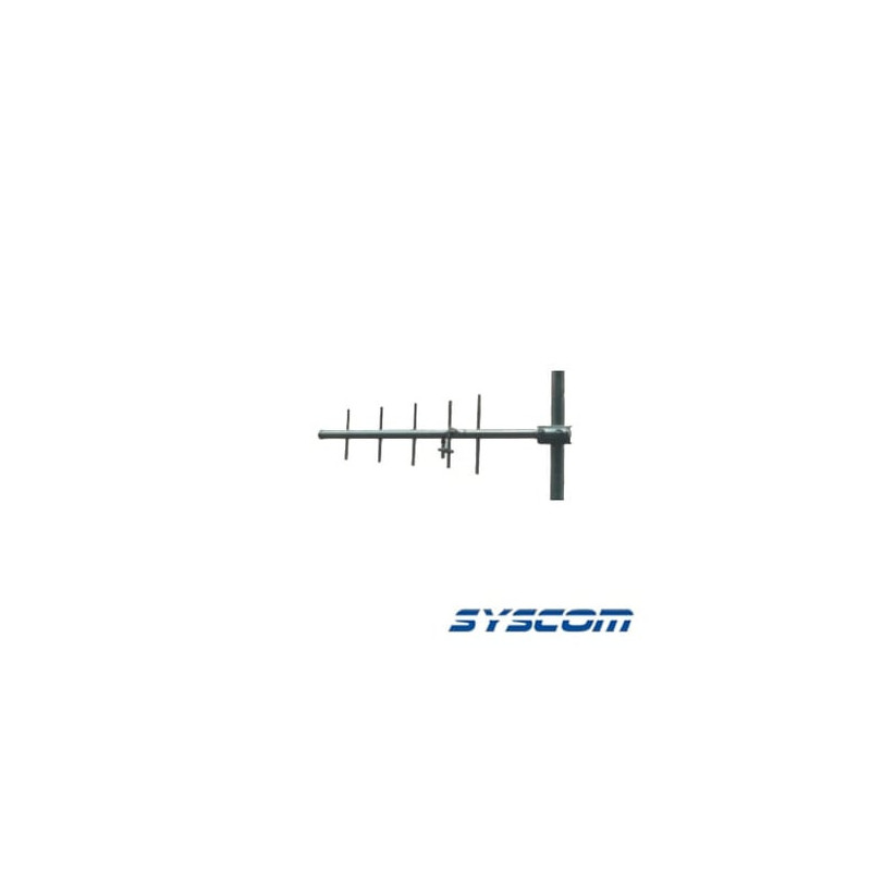 Antena Yagi Direccional, 375-405 MHz, 5 Elementos, 9 dB, 300 Watt.