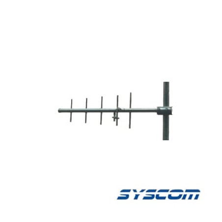 Antena Yagi Direccional, 375-405 MHz, 5 Elementos, 9 dB, 300 Watt.