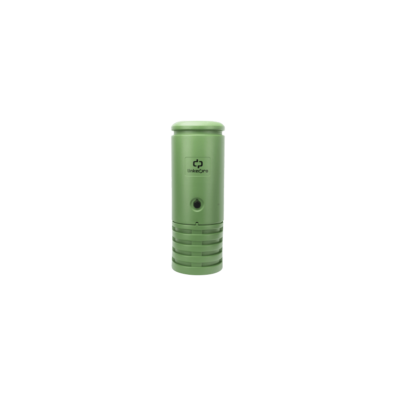 Pedestal para Cajas de Empalme de Fibra Óptica Cilíndrico Color Verde