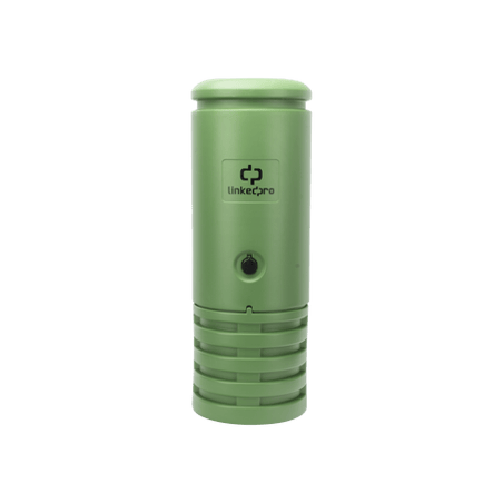 Pedestal para Cajas de Empalme de Fibra Óptica Cilíndrico Color Verde