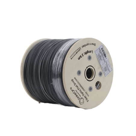 Carrete de 2 km de Fibra Óptica Drop Plana, Interior/Exterior G.657A2