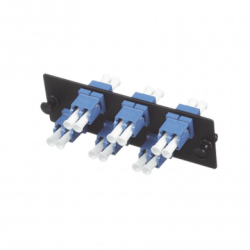 Placa Acopladora de Fibra Optica FAP, Con 6 Conectores LC Duplex (12 F