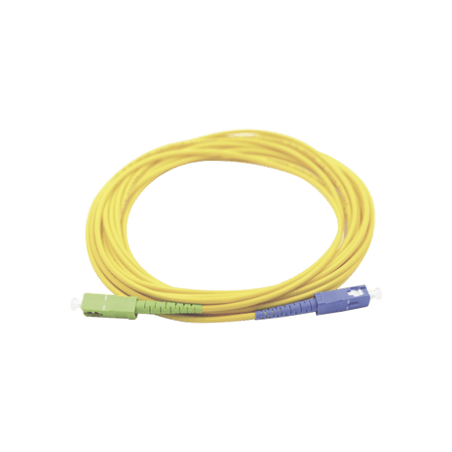 Jumper de Fibra Óptica Monomodo SC/UPC-SC/APC Simplex, color amarillo