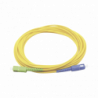 Jumper de Fibra Óptica Monomodo SC/UPC-SC/APC Simplex, color amarillo