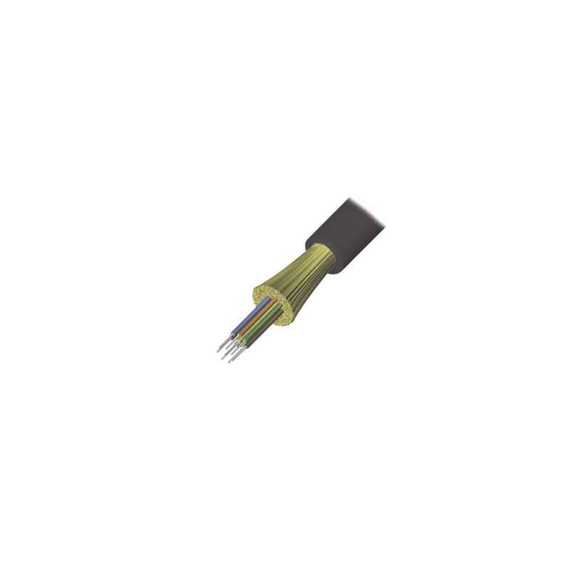 Cable de Fibra Óptica de 6 hilos, Interior/Exterior, Tight Buffer, No