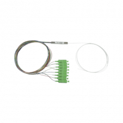 Splitter (Divisor Óptico) tipo PLC, de 1x8, conectores SC/APC de salid