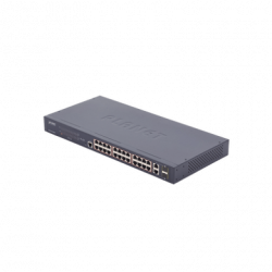 Switch administrable de 24 puertos 10/100TX PoE y 2 puertos combo TP/S