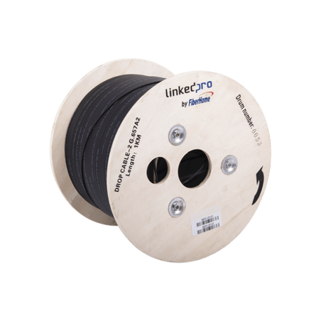 Carrete de 1 km de Fibra Óptica Drop, Interior/Exterior G.657A2 Monomo