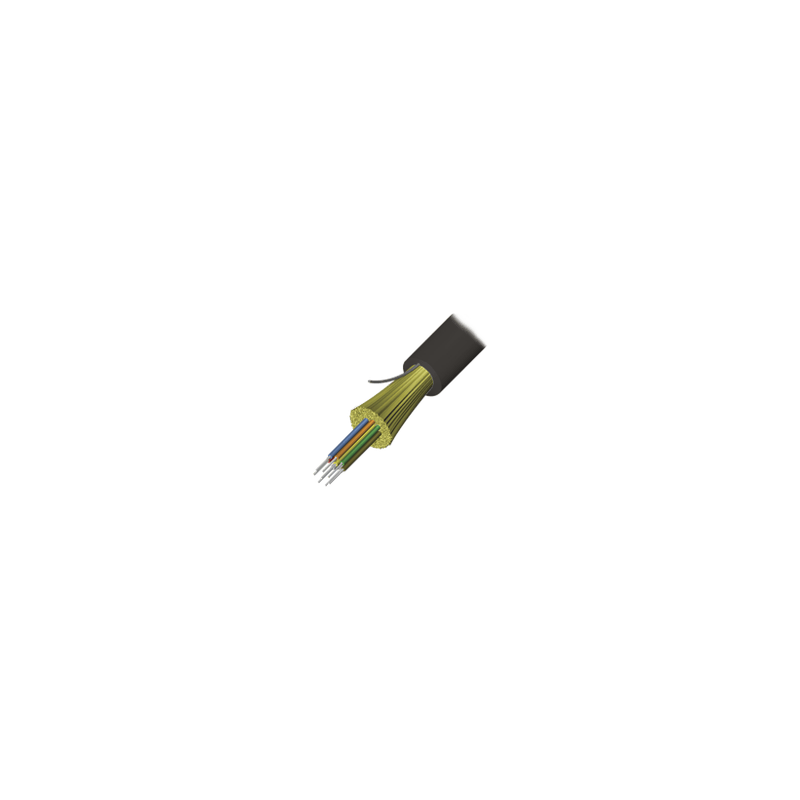 Cable de Fibra Óptica de 6 hilos, Interior/Exterior, Tight Buffer, No