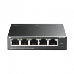 Switch PoE No Administrable de Escritorio / 5 puertos 10/100 Mbps / 4