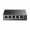Switch PoE No Administrable de Escritorio / 5 puertos 10/100 Mbps / 4