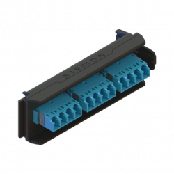Placa Acopladora LightVerse, 6 Conectores Dúplex LC/UPC, Acepta hasta