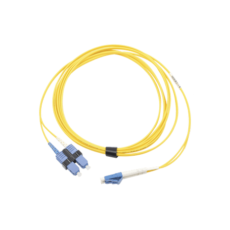 Jumper de Fibra Óptica Monomodo (OS2), XGLO, LC/UPC-SC/UPC Duplex, OFN