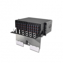 Panel de Conexión de Fibra Óptica (RIC3) Para Rack de 19in, Acepta 12