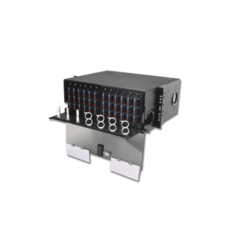 Panel de Conexión de Fibra Óptica (RIC3) Para Rack de 19in, Acepta 12
