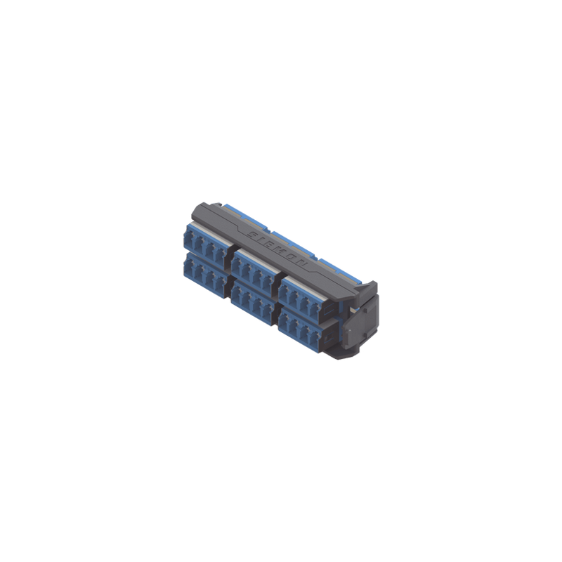 Placa Acopladora LightVerse, 12 Conectores Dúplex LC/UPC Shuttered, Ac