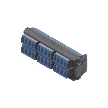 Placa Acopladora LightVerse, 12 Conectores Dúplex LC/UPC Shuttered, Ac