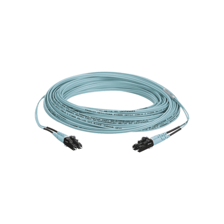 Jumper de Fibra Optica Multimodo 50/125 OM3, LC-LC Duplex, OFNR (Riser