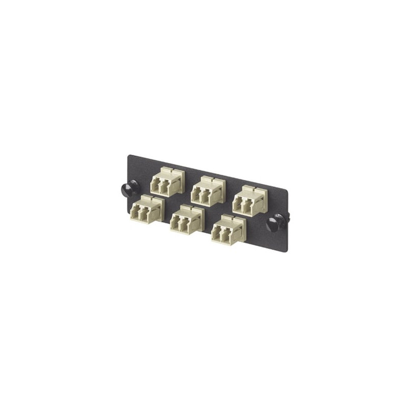 Placa Acopladora de Fibra Optica FAP, Con 6 Conectores LC Duplex (12 F