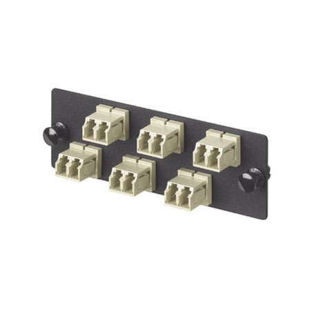 Placa Acopladora de Fibra Optica FAP, Con 6 Conectores LC Duplex (12 F