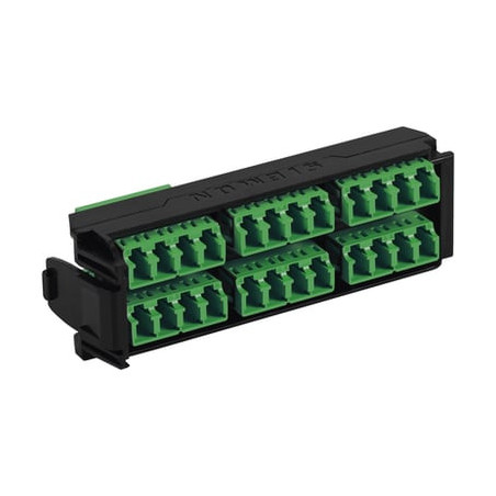 Placa Acopladora LightVerse, 12 Conectores Dúplex LC/APC Shuttered, Ac