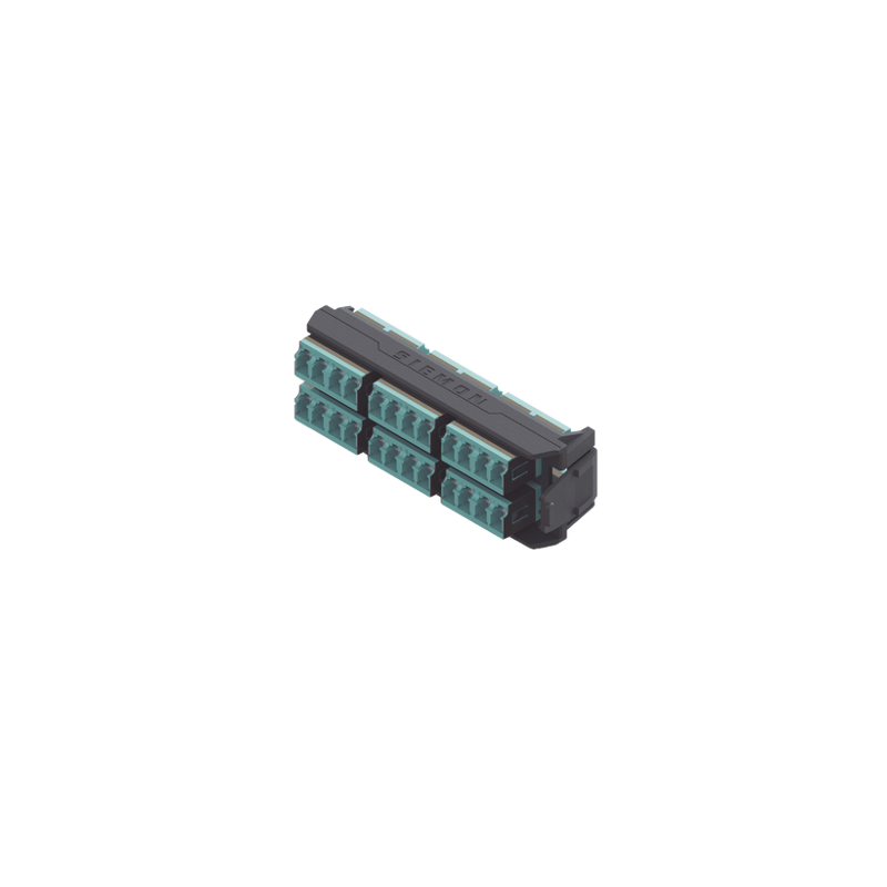 Placa Acopladora LightVerse, 12 Conectores Dúplex LC/UPC Shuttered, Ac