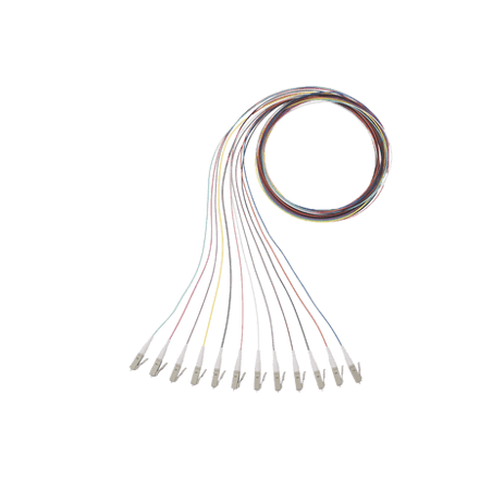 Kit de 12 Pigtails con Conector LC, Multimodo 50/125 OM4, 900um, de 1