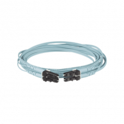Jumper de Fibra Optica Multimodo 50/125 OM3, LC-LC Duplex, OFNR (Riser