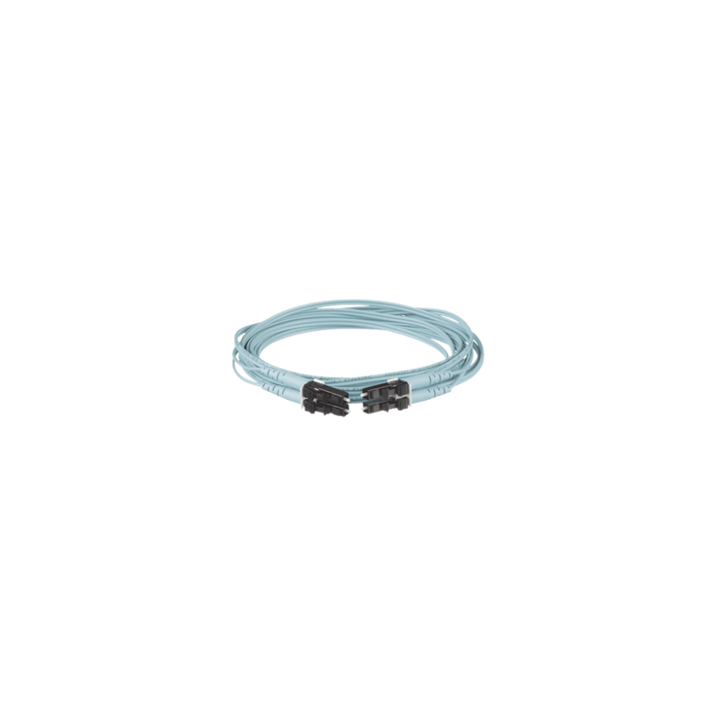 Jumper de Fibra Optica Multimodo 50/125 OM3, LC-LC Duplex, OFNR (Riser