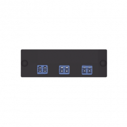 Placa Acopladora de Fibra Óptica FAP, Con 3 Conectores LC Duplex (6 Fi