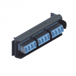 Placa Acopladora LightVerse, 6 Conectores Dúplex LC/UPC Shuttered, Ace