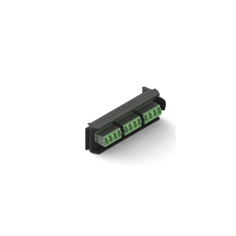 Placa Acopladora LightVerse, 6 Conectores Dúplex LC/APC Shuttered, Ace