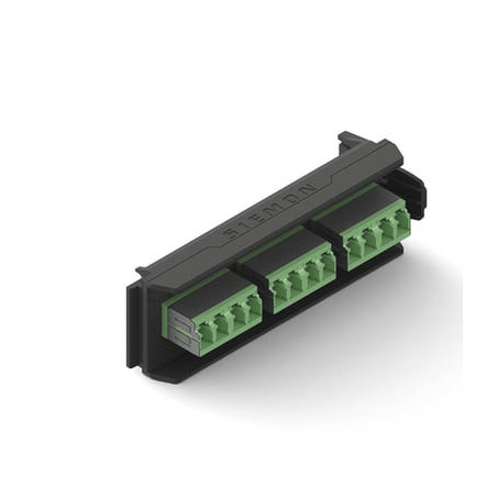 Placa Acopladora LightVerse, 6 Conectores Dúplex LC/APC Shuttered, Ace