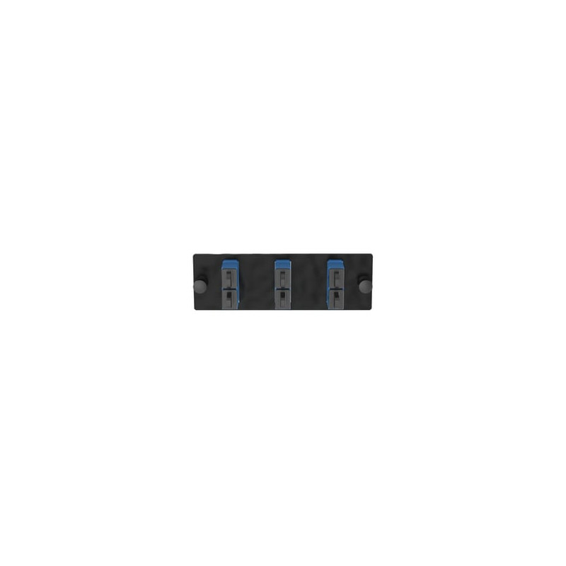 Placa Acopladora de Fibra Optica FAP, Con 3 Conectores SC Duplex (6 Fi