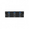 Placa Acopladora de Fibra Optica FAP, Con 3 Conectores SC Duplex (6 Fi
