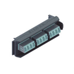 Placa Acopladora LightVerse, 6 Conectores Dúplex LC/UPC Shuttered, Ace