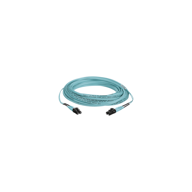 Jumper de Fibra Optica Multimodo 50/125 OM3, LC-LC Duplex, OFNR (Riser