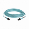 Jumper de Fibra Optica Multimodo 50/125 OM3, LC-LC Duplex, OFNR (Riser