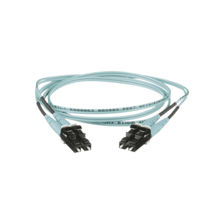 Jumper de Fibra Optica Multimodo 50/125 OM3, LC-LC Duplex, OFNR (Riser