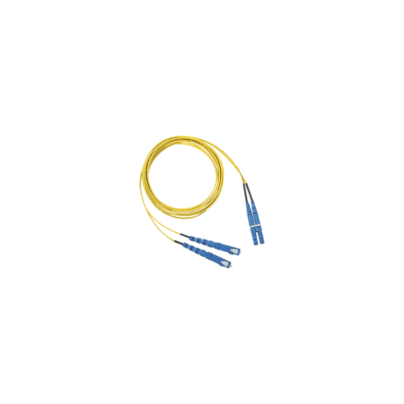 Jumper de Fibra Optica Monomodo 9/125 OS2, LC-SC Duplex, OFNR (Riser),
