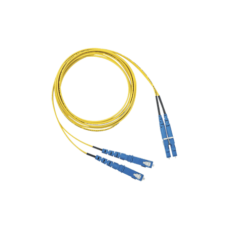 Jumper de Fibra Optica Monomodo 9/125 OS2, LC-SC Duplex, OFNR (Riser),
