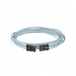 Jumper de Fibra Optica Multimodo 50/125 OM3, LC-LC Duplex, OFNR (Riser