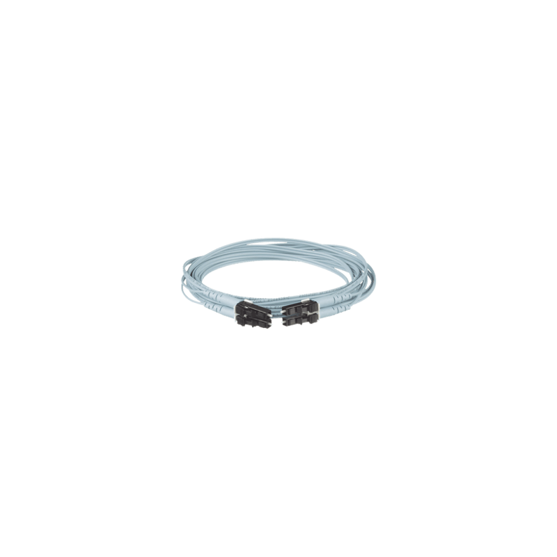 Jumper de Fibra Optica Multimodo 50/125 OM3, LC-LC Duplex, OFNR (Riser